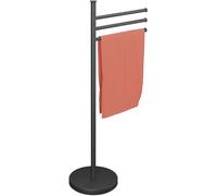 Relaxdays Towel Rack, 3 Rotating Rails, HWD: 85.5 x 42 x 22 cm, Stainless Steel
