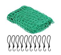 Relaxdays Trailer Net, 2.5 x 3.5 m, with 10 Hooks, Corner Markings, Rubber Cord, Trailer Load Securing, Green