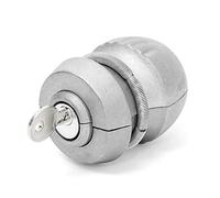 Relaxdays Trailer Theft Security Lock, Hitch Coupling Tow Ball Lock, Caravan, 2 Keys, 5 cm