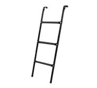 Relaxdays Trampoline Ladder, 3-Step Hook-On, Steel, Black, 96x38x5.5 cm Garden Accessory