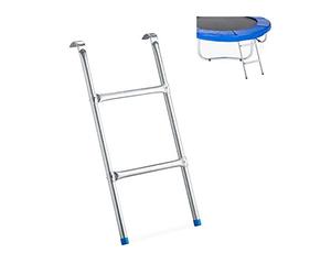 Relaxdays Trampoline Ladder, To Hang, Several Rungs,Boarding Ladder For Garden Trampoline, Different Sizes, Silver