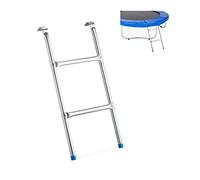 Relaxdays Trampoline Ladder, To Hang, Several Rungs,Boarding Ladder For Garden Trampoline, H x B: 76 x 38 cm, Silver