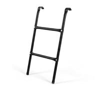 Relaxdays Trampoline Ladder with 2 Steps, Hook-On, Steel, Universal, Black, 76x38x5.5 cm