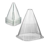 Relaxdays Transparent Plant Cone in a Set of 80