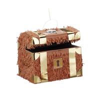 Relaxdays Treasure Chest Piñata Set with Confetti