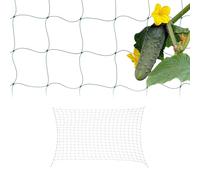 Relaxdays Trellis Net, Cucumber & Flowers Climbing Support, Greenhouse, Mesh Size 10 cm, 200 x 500 cm, Plastic, Green