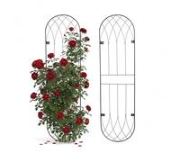 Relaxdays Trellis, Set of 2, Cathedral, Wall Grid, H x W 140 x 38 cm, Climbing Plants, Climbing Plants, Trellis Aid,