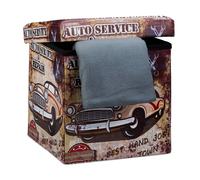 Relaxdays Trendy Folding Ottoman with Storage