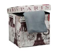 Relaxdays Trendy Folding Ottoman with Storage