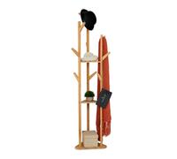 Relaxdays Triangular Bamboo Coat Stand