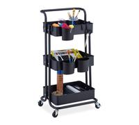 Relaxdays Trolley with 3 Shelves