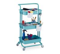 Relaxdays Trolley with 3 Shelves
