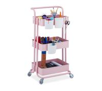 Storage trolley Rolling Organiser Multi-Purpose Rack 3 Shelves Storage Cart