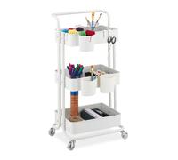 Relaxdays Trolley with 3 Shelves