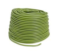 Relaxdays Tying Tube Plants, Hollow Rubber Cord, Hose, WXD: 50 m x 3 mm, for Binding Flowers, Shrubs, Trees, Green