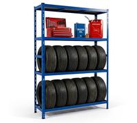 Relaxdays Tyre rack, 2 shelves