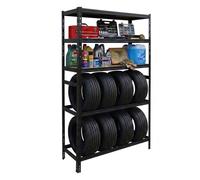Relaxdays Tyre rack 3 shelves