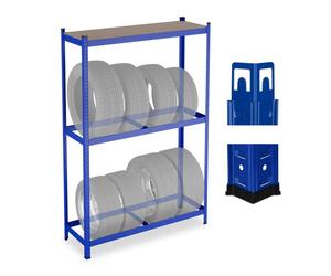 Relaxdays Tyre rack for 8 tyres
