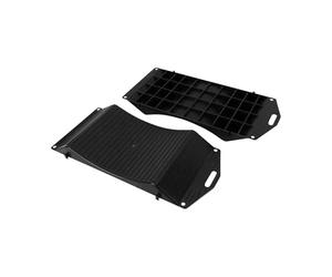 Relaxdays tyre savers against flat spots, set of 2, 10-20 inches, classic car & motorhome protection, tyre shoe, black