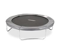 Relaxdays Unisex-Youth Outdoor Trampoline, Garden Rebounder for Kids & Adults, 150 kg, with Rim Cover, 305cm, Grey, Medium