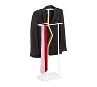 Suit stand Clothes Hanger Wardrobe Butler Freestanding Durable Valet Stand