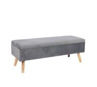 Relaxdays Velvet storage bench