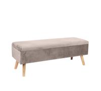 Relaxdays Velvet storage bench