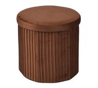 Relaxdays Velvet storage stool