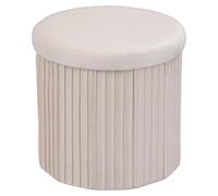 Relaxdays Velvet storage stool