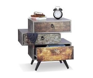 Relaxdays Vintage Dresser with 3 Drawers