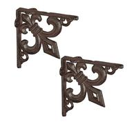 Relaxdays Vintage Looking Shelf Brackets, Set of 2