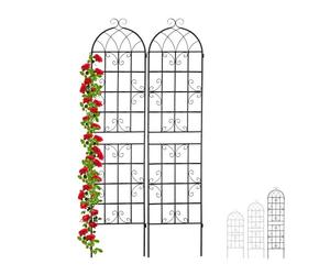 Relaxdays Vintage Style Trellis Set of 6 220x50cm