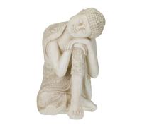Relaxdays Vintage White Buddha Statue 61 cm