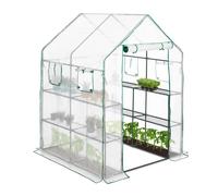 Relaxdays Walk-In Greenhouse with 4 Windows