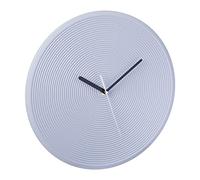 Relaxdays Wall Clock, Modern, Battery Powered, Kitchen, Office, Analog, Without Numbers, Design, Diameter 30.5cm, Grey
