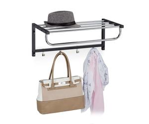 Relaxdays Wall Coat Rack with Shelf