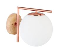 Relaxdays Wall Lamp Globe in Copper Finish