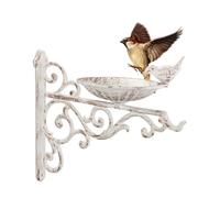 Relaxdays Wall Mountable Cast-Iron Bird Bath