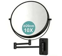Relaxdays Wall-mounted 10x magnifying mirror