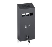 Relaxdays Wall-Mounted Ashtray in Anthracite