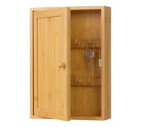 Relaxdays Wall-mounted bamboo key box