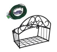 Relaxdays Wall-Mounted Hose Pipe Holder