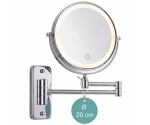 Relaxdays Wall-mounted LED cosmetic mirror