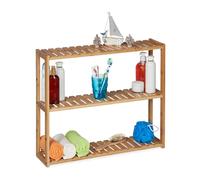 Relaxdays Wall Shelf Bamboo