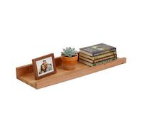 Relaxdays Narrow walnut wall shelf