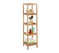 Relaxdays Walnut Bathroom Shelf with 5 Shelves