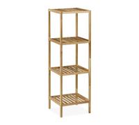 Relaxdays Walnut Bathroom Shelf with Open Shelves