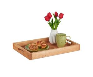 Relaxdays Walnut Wood Serving Tray