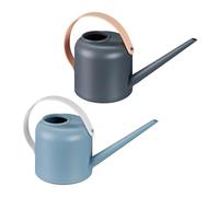Relaxdays Watering Can, Set of 2, 1.7 Litre Capacity, for Houseplants, Plastic, Gardening Pots for Indoors, Long Neck, 17.5 x 13 x 33 cm