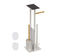 Relaxdays WC set metal & bamboo